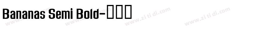 Bananas Semi Bold字体转换